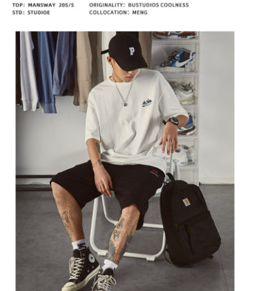 Plus Size Short-sleeved T-shirt Men's Summer New Loose Teen