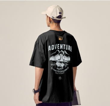 Plus Size Short-sleeved T-shirt Men's Summer New Loose Teen