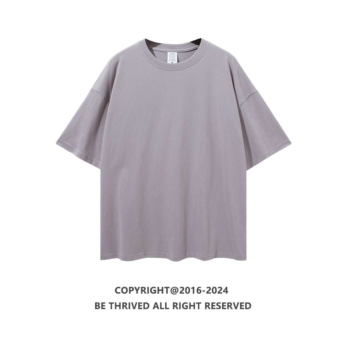Loose Teen Solid Color Cotton Short Sleeve