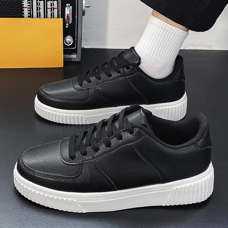 Comfortable Thick-soled Height-increasing Shoes With An Elevated Autumn Vibe