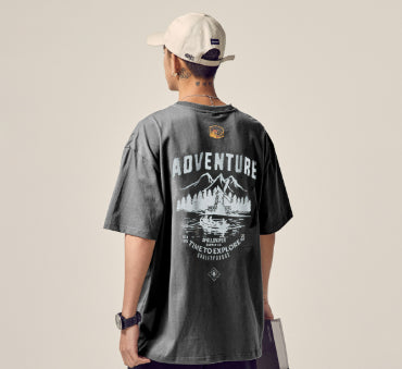 Plus Size Short-sleeved T-shirt Men's Summer New Loose Teen