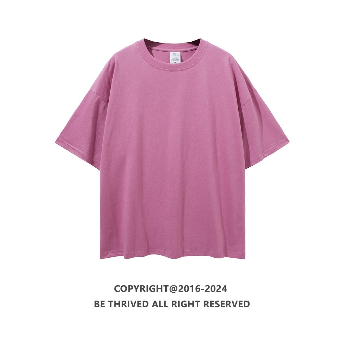Loose Teen Solid Color Cotton Short Sleeve