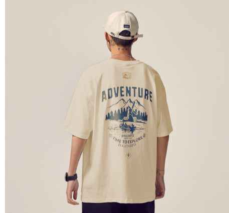 Plus Size Short-sleeved T-shirt Men's Summer New Loose Teen