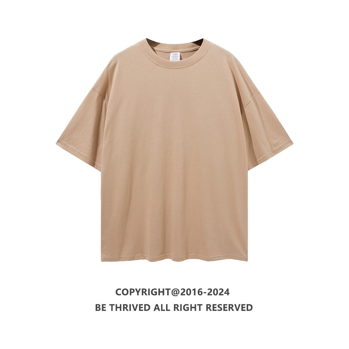 Loose Teen Solid Color Cotton Short Sleeve
